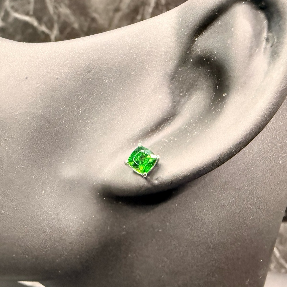 Green Stud Earrings